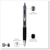 A Picture of product UBC-61256 uniball® Signo 207™ Retractable Gel Pen Fine 0.5 mm, Blue Ink, Smoke/Black/Blue Barrel, Dozen