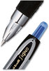 A Picture of product UBC-61256 uniball® Signo 207™ Retractable Gel Pen Fine 0.5 mm, Blue Ink, Smoke/Black/Blue Barrel, Dozen