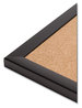 A Picture of product UBR-026U0001 U Brands Cork Bulletin Board 23 x 17, Tan Surface, Black Frame