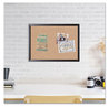 A Picture of product UBR-026U0001 U Brands Cork Bulletin Board 23 x 17, Tan Surface, Black Frame