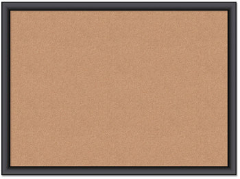 U Brands Cork Bulletin Board 23 x 17, Tan Surface, Black Frame