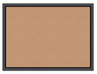 A Picture of product UBR-026U0001 U Brands Cork Bulletin Board 23 x 17, Tan Surface, Black Frame