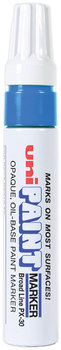 uni®-Paint Permanent Marker Broad Chisel Tip, Blue