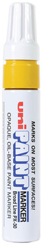 uni®-Paint Permanent Marker Broad Chisel Tip, Yellow