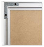 A Picture of product UBR-073U0001 U Brands Magnetic Dry Erase Board with Aluminum Frame 70 x 47, White Surface, Silver