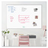 A Picture of product UBR-073U0001 U Brands Magnetic Dry Erase Board with Aluminum Frame 70 x 47, White Surface, Silver