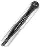 A Picture of product UBC-65450 uniball® Signo GRIP™ Stick Gel Pen Medium 0.7 mm, Black Ink, Clear/Black/Silver Barrel, Dozen