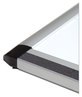 A Picture of product UBR-2808U0001 U Brands PINIT Magnetic Dry Erase Board 70 x 47, White Surface, Silver Aluminum Frame