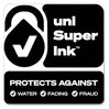 A Picture of product UBC-65451 uniball® Signo GRIP™ Stick Gel Pen Medium 0.7 mm, Blue Ink, Clear/Blue/Silver Barrel, Dozen