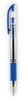 A Picture of product UBC-65451 uniball® Signo GRIP™ Stick Gel Pen Medium 0.7 mm, Blue Ink, Clear/Blue/Silver Barrel, Dozen