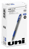 A Picture of product UBC-65451 uniball® Signo GRIP™ Stick Gel Pen Medium 0.7 mm, Blue Ink, Clear/Blue/Silver Barrel, Dozen