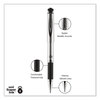 A Picture of product UBC-65800 uniball® 207™ Impact™ Stick Gel Pen Bold 1 mm, Black Ink, Silver/Black Barrel