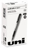 A Picture of product UBC-65800 uniball® 207™ Impact™ Stick Gel Pen Bold 1 mm, Black Ink, Silver/Black Barrel