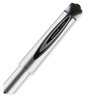 A Picture of product UBC-65801 uniball® 207™ Impact™ Stick Gel Pen Bold 1 mm, Blue Ink, Silver/Black/Blue Barrel