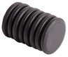 A Picture of product UBR-3021U0012 U Brands High Energy Magnets Circle, Black, 1.25" Diameter, 8/Pack