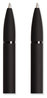 A Picture of product UBR-3786U0124 U Brands Monterey Soft Touch Ballpoint Pen Retractable, Medium 1 mm, Black Ink, Midnight Barrel, 12/Pack