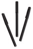 A Picture of product UBR-5007U0124 U Brands Catalina Soft Touch Porous Point Stick Pen Fine 0.7 mm, Black Ink, Barrel, Dozen