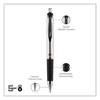 A Picture of product UBC-65872 uniball® 207™ Impact™ Retractable Gel Pen Bold 1 mm, Red Ink, Black/Red Barrel