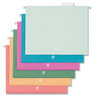 A Picture of product UBR-6596U0112 U Brands U-Eco™ Hanging File Folders Letter Size, 1/5-Cut Tabs, Assorted, 12/Pack