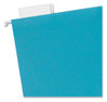 A Picture of product UBR-6596U0112 U Brands U-Eco™ Hanging File Folders Letter Size, 1/5-Cut Tabs, Assorted, 12/Pack