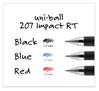 A Picture of product UBC-65874PP uniball® Refill for Gel 207™ IMPACT RT Roller Ball Pens Bold Conical Tip, Blue Ink, 2/Pack