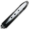 A Picture of product UBC-69000 uniball® VISION ELITE™ Stick Roller Ball Pen Hybrid Gel Extra-Fine 0.5 mm, Black Ink, Black/Clear Barrel