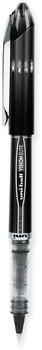 uniball® VISION ELITE™ Stick Roller Ball Pen Hybrid Gel Extra-Fine 0.5 mm, Black Ink, Black/Clear Barrel