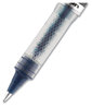 A Picture of product UBC-69020 uniball® VISION ELITE™ Stick Roller Ball Pen BLX Series Hybrid Gel Extra-Fine 0.5 mm, Blue-Infused Black Ink, Gray/Blue/Clear Barrel