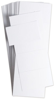 U Brands Data Card Paper Inserts Replacement, 3 x 1.75, White, 500/Pack