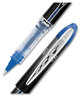 A Picture of product UBC-69021 uniball® VISION ELITE™ Stick Roller Ball Pen Hybrid Gel Extra-Fine 0.5 mm, Blue Ink, Black/Blue/Clear Barrel