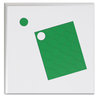 A Picture of product UBR-FM1602 U Brands Heavy-Duty Board Magnets Circles, Green, 0.75" Diameter, 20/Pack