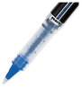 A Picture of product UBC-69021 uniball® VISION ELITE™ Stick Roller Ball Pen Hybrid Gel Extra-Fine 0.5 mm, Blue Ink, Black/Blue/Clear Barrel