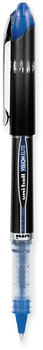 uniball® VISION ELITE™ Stick Roller Ball Pen Hybrid Gel Extra-Fine 0.5 mm, Blue Ink, Black/Blue/Clear Barrel