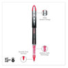 A Picture of product UBC-69022 uniball® VISION ELITE™ Stick Roller Ball Pen Hybrid Gel Extra-Fine 0.5 mm, Red Ink, Black/Red/Clear Barrel