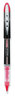 A Picture of product UBC-69022 uniball® VISION ELITE™ Stick Roller Ball Pen Hybrid Gel Extra-Fine 0.5 mm, Red Ink, Black/Red/Clear Barrel