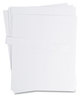 A Picture of product UBR-FM1615 U Brands Data Card Paper Inserts Replacement Sheet, 8.5 x 11 Sheets, Perforated at 1", White, 10/Pack