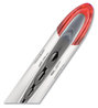 A Picture of product UBC-69023 uniball® VISION ELITE™ Stick Roller Ball Pen Hybrid Gel Bold 0.8 mm, Red Ink, White/Red/Clear Barrel