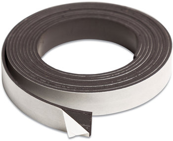 U Brands Magnetic Adhesive Tape Roll 0.5" x 7 ft, Black