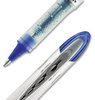 A Picture of product UBC-69024 uniball® VISION ELITE™ Stick Roller Ball Pen Hybrid Gel Bold 0.8 mm, Blue Ink, White/Blue/Clear Barrel