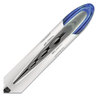 A Picture of product UBC-69024 uniball® VISION ELITE™ Stick Roller Ball Pen Hybrid Gel Bold 0.8 mm, Blue Ink, White/Blue/Clear Barrel