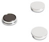 A Picture of product UBR-IM130809 U Brands Board Magnets Circles, Silver, 1.25" Diameter, 10/Pack