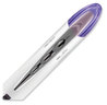 A Picture of product UBC-69025 uniball® VISION ELITE™ Stick Roller Ball Pen Hybrid Gel Bold 0.8 mm, Violet Ink, White/Violet/Clear Barrel