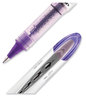 A Picture of product UBC-69025 uniball® VISION ELITE™ Stick Roller Ball Pen Hybrid Gel Bold 0.8 mm, Violet Ink, White/Violet/Clear Barrel