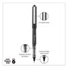 A Picture of product UBC-70128 uniball® VISION™ Roller Ball Pen Stick, Bold 1 mm, Black Ink, Gray/Black/Clear Barrel, Dozen