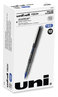 A Picture of product UBC-70129 uniball® VISION™ Roller Ball Pen Stick, Bold 1 mm, Blue Ink, Black/Blue/Clear Barrel, Dozen