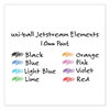 A Picture of product UBC-70171 uniball® Jetstream Elements Ballpoint Pen Hybrid Gel Retractable, Medium 1 mm, Assorted Ink and Barrel Colors, 12/Pack