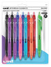 A Picture of product UBC-70171 uniball® Jetstream Elements Ballpoint Pen Hybrid Gel Retractable, Medium 1 mm, Assorted Ink and Barrel Colors, 12/Pack