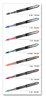 A Picture of product UBC-90199PP uniball® VISION ELITE™ Stick Roller Ball Pen Hybrid Gel Bold 0.8 mm, Assorted Ink and Barrel Colors, 8/Pack