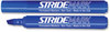 A Picture of product STW-22002 Stride StrideMark Tank Permanent Marker Broad Chisel Tip, Blue, 12/Pack