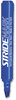 A Picture of product STW-22002 Stride StrideMark Tank Permanent Marker Broad Chisel Tip, Blue, 12/Pack